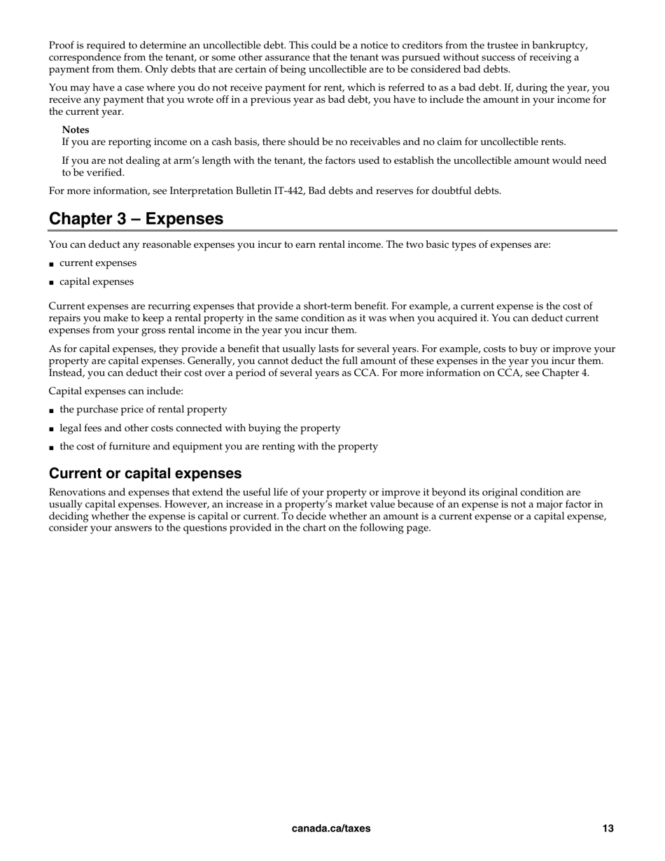 Form T4036 Rental Income - Canada, Page 13