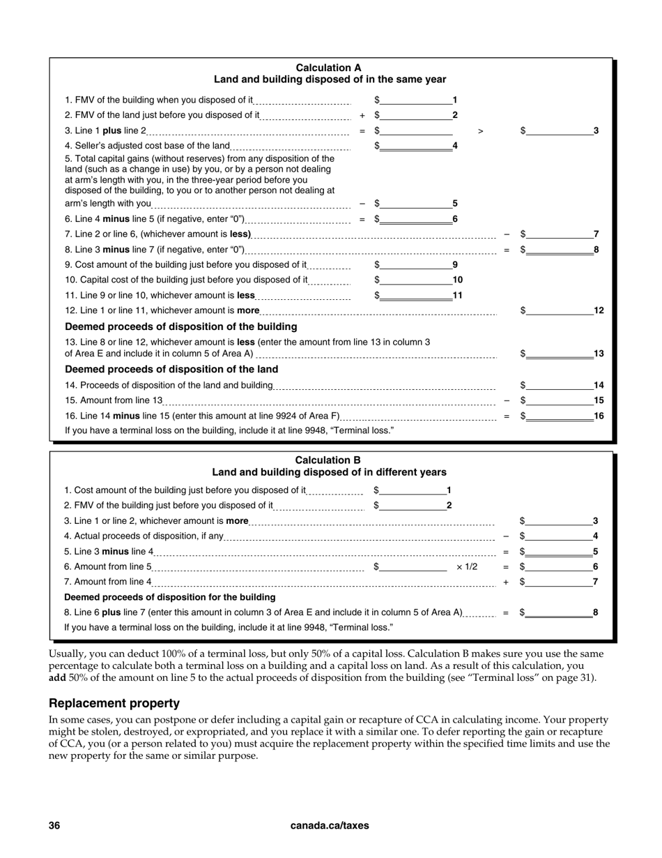 Form T4036 Rental Income - Canada, Page 36