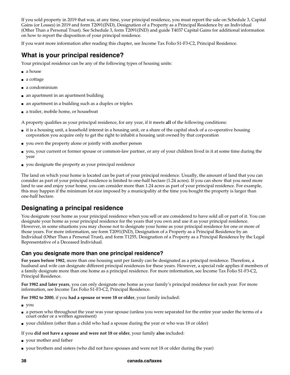 Form T4036 Rental Income - Canada, Page 38