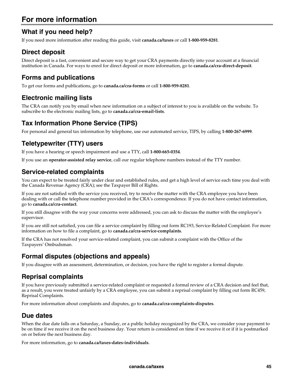 Form T4036 Rental Income - Canada, Page 45