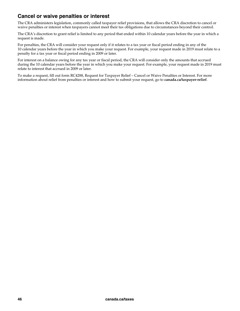 Form T4036 Rental Income - Canada, Page 46