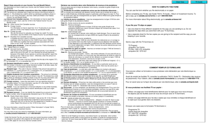 Form T5 &quot;Statement of Investment Income&quot; - Canada (English/French), Page 2