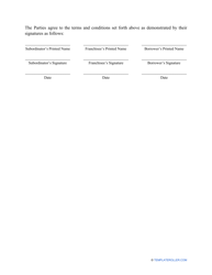Subordination Agreement Template, Page 2