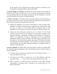 Security Agreement Template, Page 4