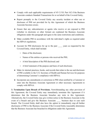 Business Associate Agreement Template, Page 2