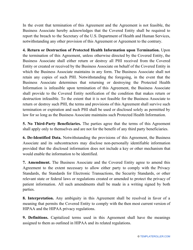 Business Associate Agreement Template, Page 3
