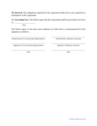 Business Associate Agreement Template, Page 4