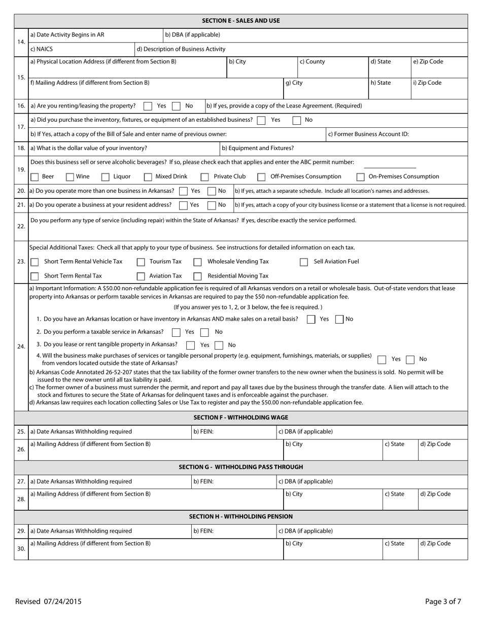 Form AR-1R - Fill Out, Sign Online and Download Fillable PDF, Arkansas ...