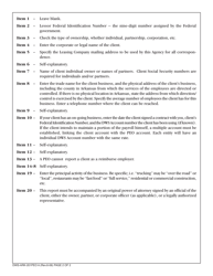 Instructions for Form DWS-ARK-201PEO Leasing Employer Client Status Report - Arkansas, Page 2