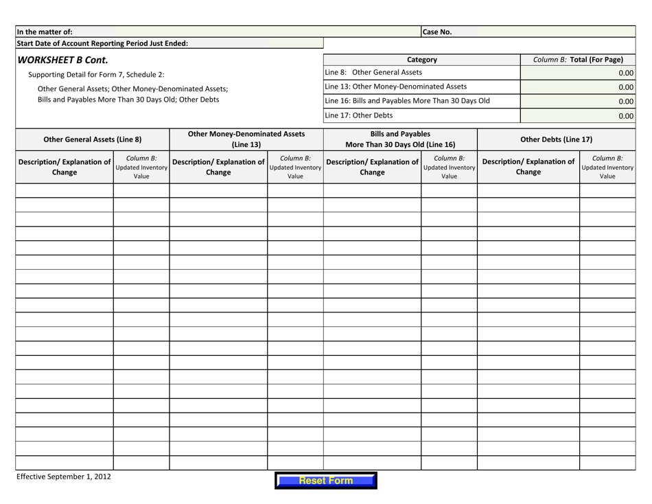 Form 7 Conservators Account - Arizona, Page 6
