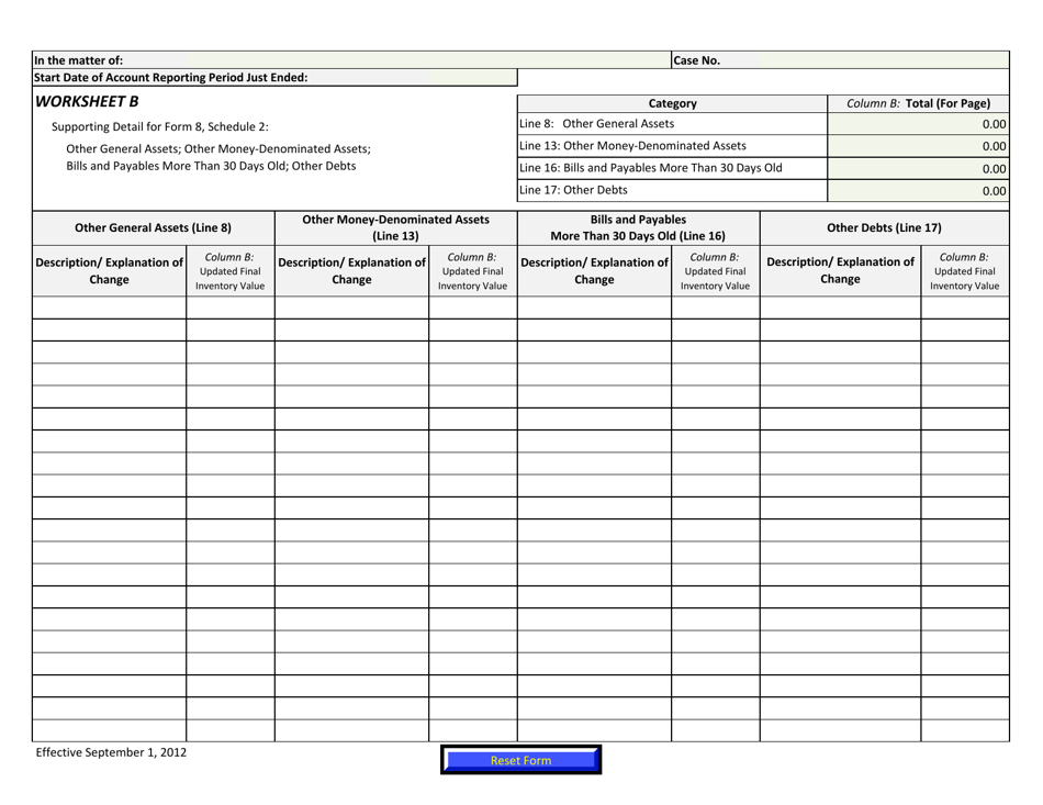 Form 8 Final Conservators Account - Arizona, Page 3