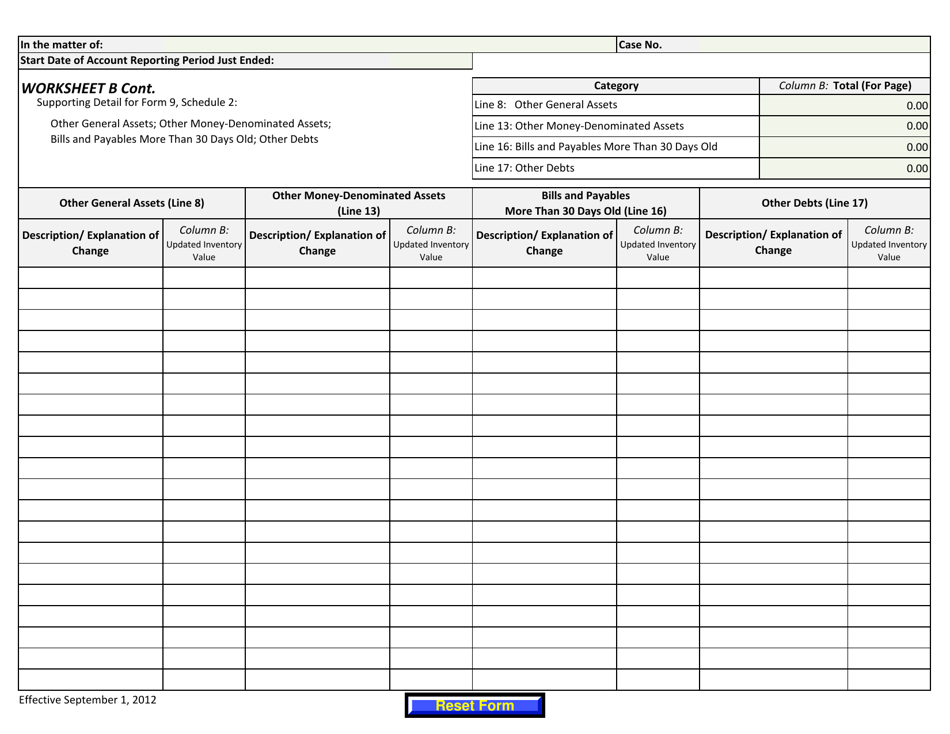 Form 9 Simplified Conservators Account - Arizona, Page 4