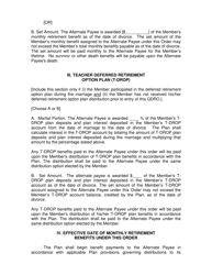 Model Qualified Domestic Relations Order - Arkansas, Page 2