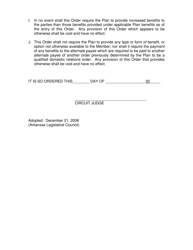 Model Qualified Domestic Relations Order - Arkansas, Page 5
