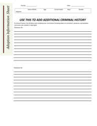 Adoption Information Sheet - Arkansas, Page 2