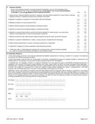 NPDES Form 3510-11 No Exposure Certification for Exclusion From Npdes Stormwater Permitting, Page 2