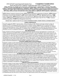 ACES/AU Form R-5 &quot;Aces Afo/Cafo Qcp Annual Inspection/Evaluation Form&quot; - Alabama, Page 3