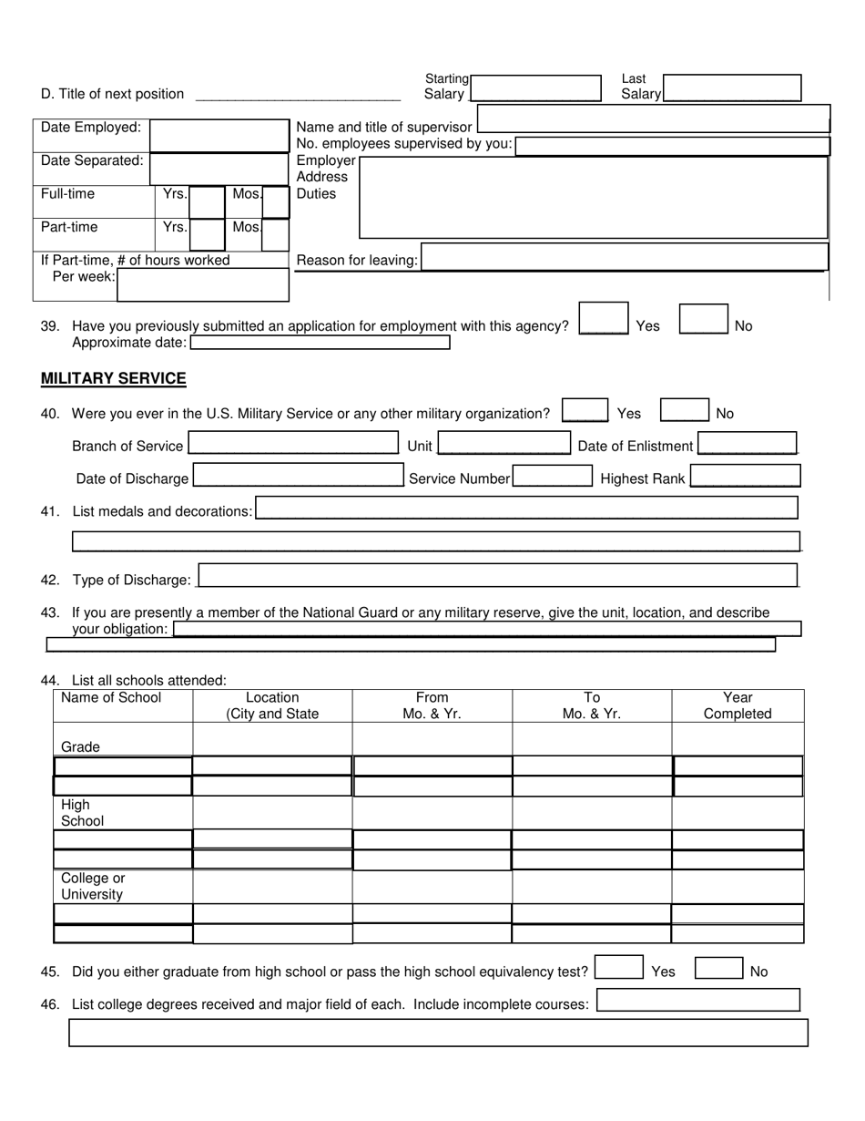 Form F-3 Personal History Statement - Arkansas, Page 8