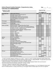 Uniform Physical Condition Standards - Comprehensive Listing, Page 2