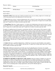 Form CC52 Application for Provisional Child Care License - Alaska, Page 2