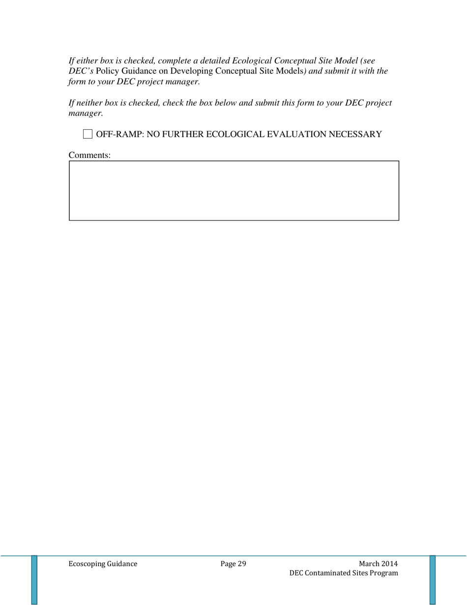 Appendix C Blank Ecoscoping Form - Alaska, Page 4