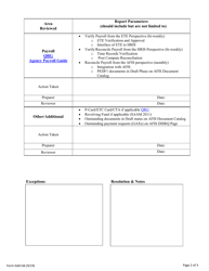 Form GAO-66 Monthly Financial Review and Verification - Arizona, Page 2