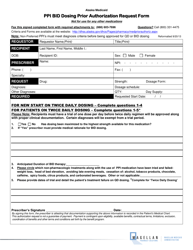 Document preview: Ppi Bid Dosing Prior Authorization Request Form - Alaska