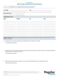 Mat Provider Standards of Care Attestation - Alaska, Page 3