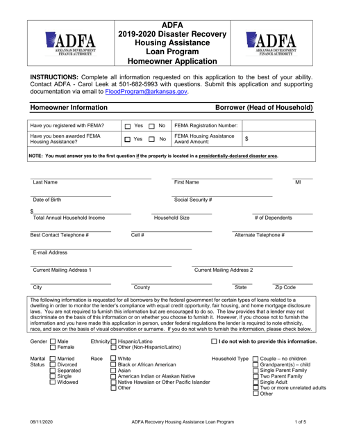 2020-arkansas-disaster-recovery-housing-assistance-loan-program-homeowner-application-fill-out