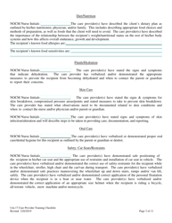 Form UNI-17 Care Provider Training Checklist - Alaska, Page 3
