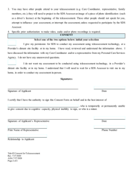 Form Tele-02 Consent for Teleassessment - Alaska, Page 2