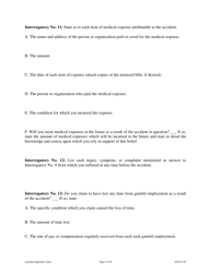 Form AZTCC3F Uniform Personal Injury Interrogatories - Arizona, Page 5