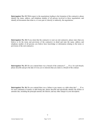 Form AZTCC5F Uniform Contract Interrogatories - Arizona, Page 7