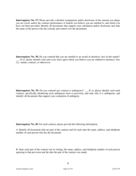 Form AZTCC5F Uniform Contract Interrogatories - Arizona, Page 8