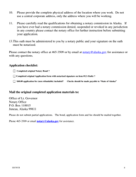 Alaska Notary Commission Application - Alaska, Page 4