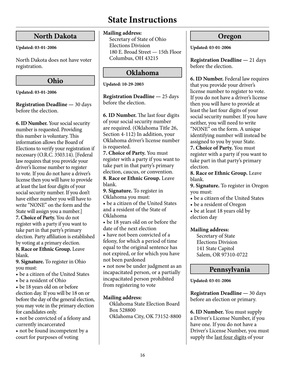 Voter Registration Application, Page 21