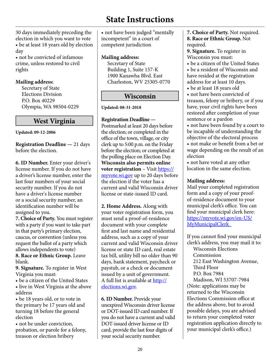 Voter Registration Application, Page 25