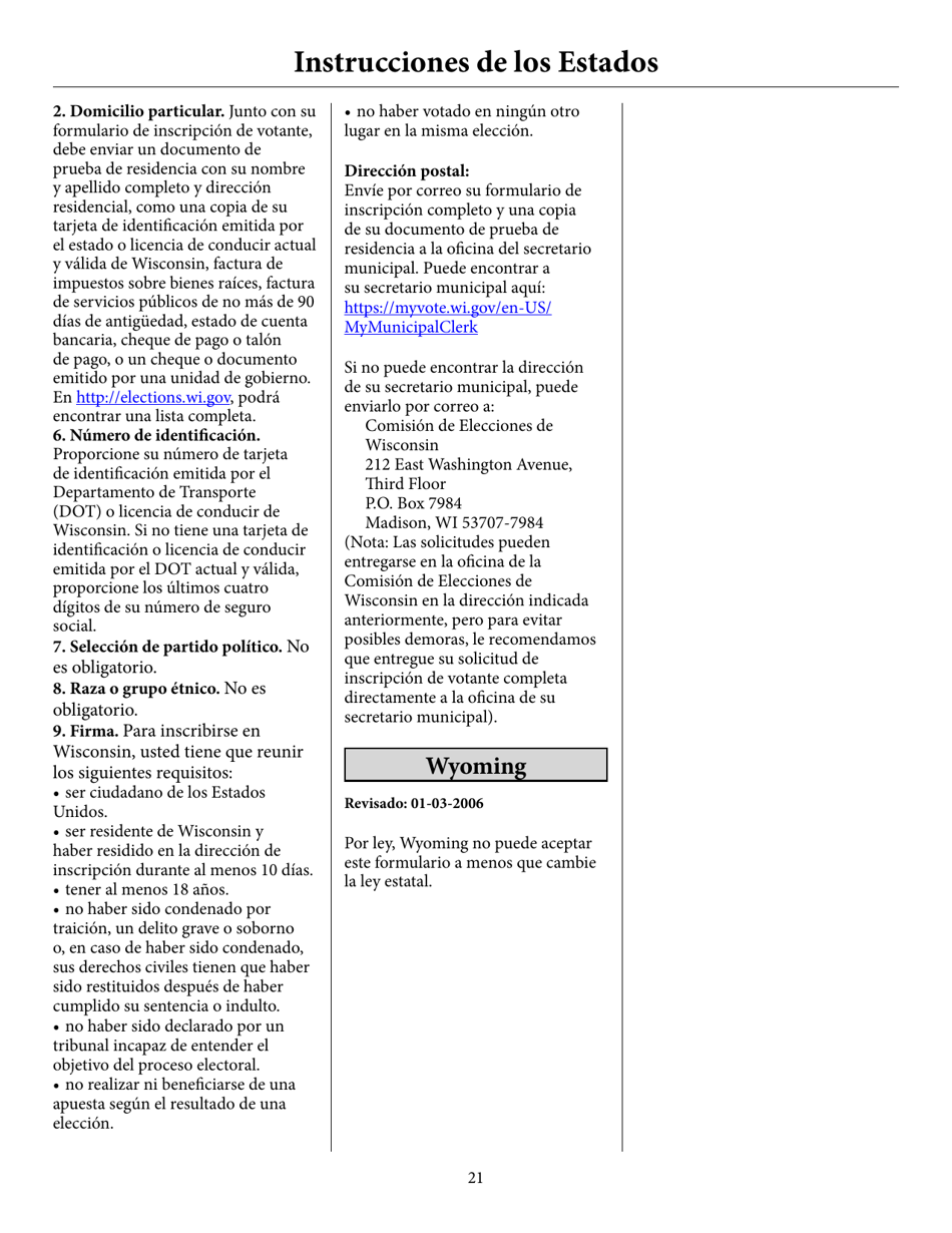Voter Registration Application (English / Spanish), Page 26