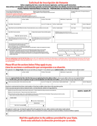Voter Registration Application (English/Spanish), Page 4