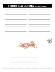 Voter Registration Application (English/Spanish), Page 5