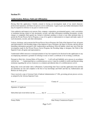 Private Process Server Certification Renewal Application Form - Arizona, Page 5