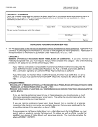 Form BIA-4432 Verification of Indian Preference for Employment in the Bureau of Indian Affairs and the Indian Health Service, Page 2
