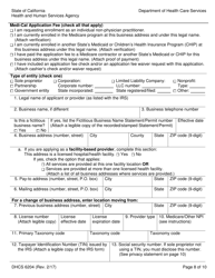 Form DHCS6204 Medi-Cal Provider Application - California, Page 10