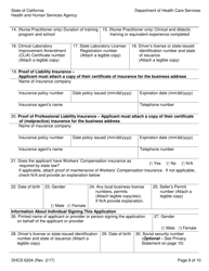 Form DHCS6204 Medi-Cal Provider Application - California, Page 11