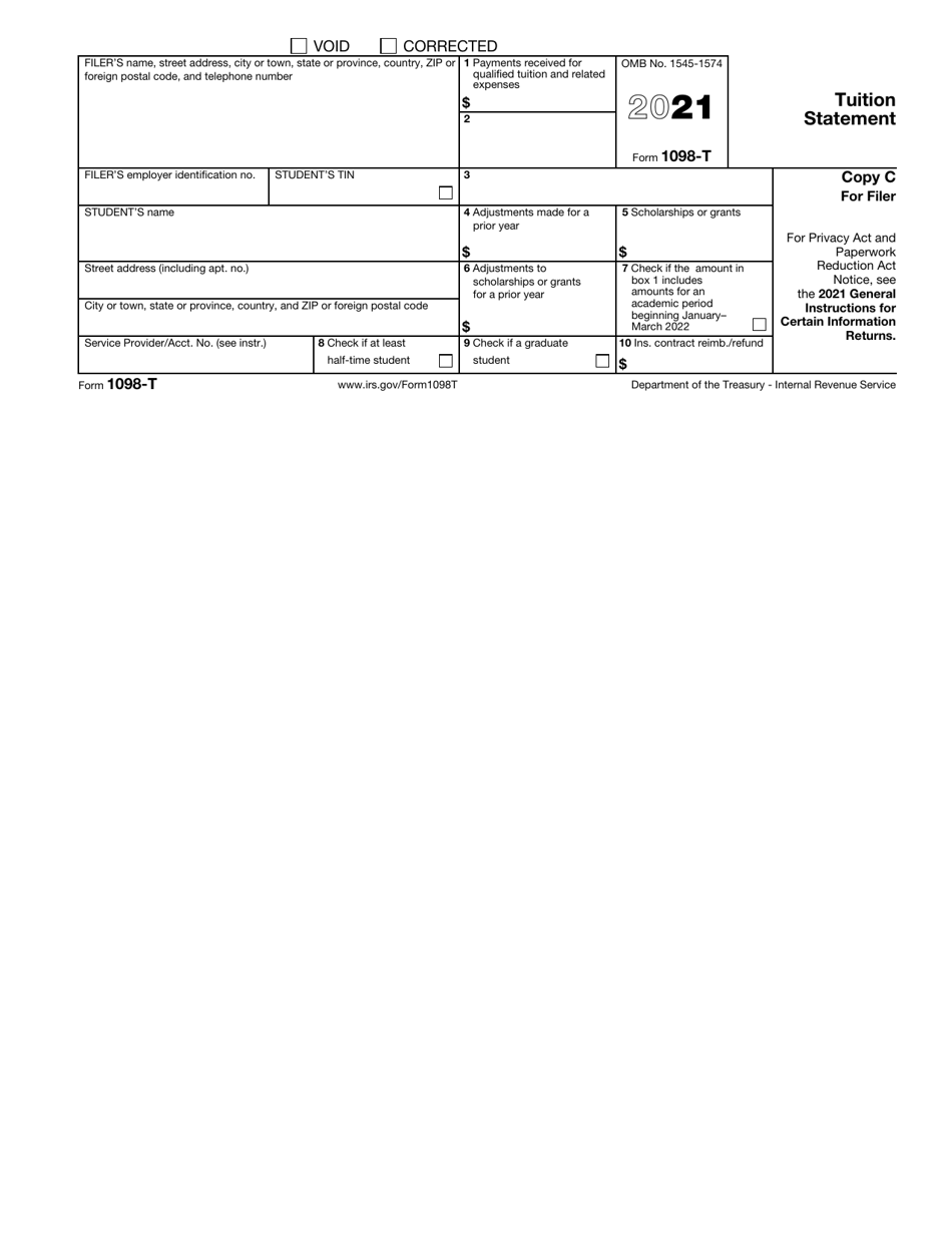 IRS Form 1098-T Tuition Statement, Page 5
