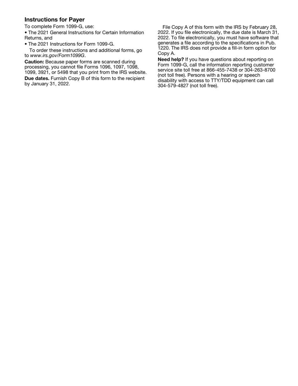 IRS Form 1099-G Certain Government Payments, Page 8