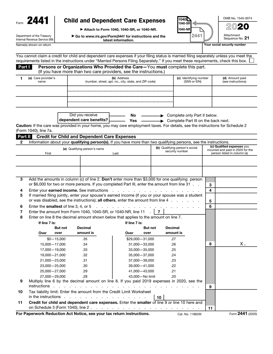 IRS Form 22 Download Fillable PDF or Fill Online Child and For Home Daycare Tax Worksheet