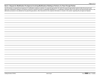 IRS Form 8980 Partnership Request for Modification of Imputed Underpayments Under IRC Section 6225(C), Page 4