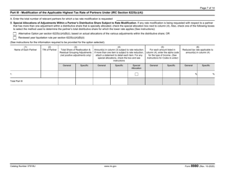 IRS Form 8980 Partnership Request for Modification of Imputed Underpayments Under IRC Section 6225(C), Page 7