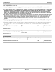 IRS Form 8982 Affidavit for Partner Modification Amended Return Under IRC Section 6225(C)(2)(A) or Partner Alternative Procedure Under IRC Section 6225(C)(2)(B), Page 4